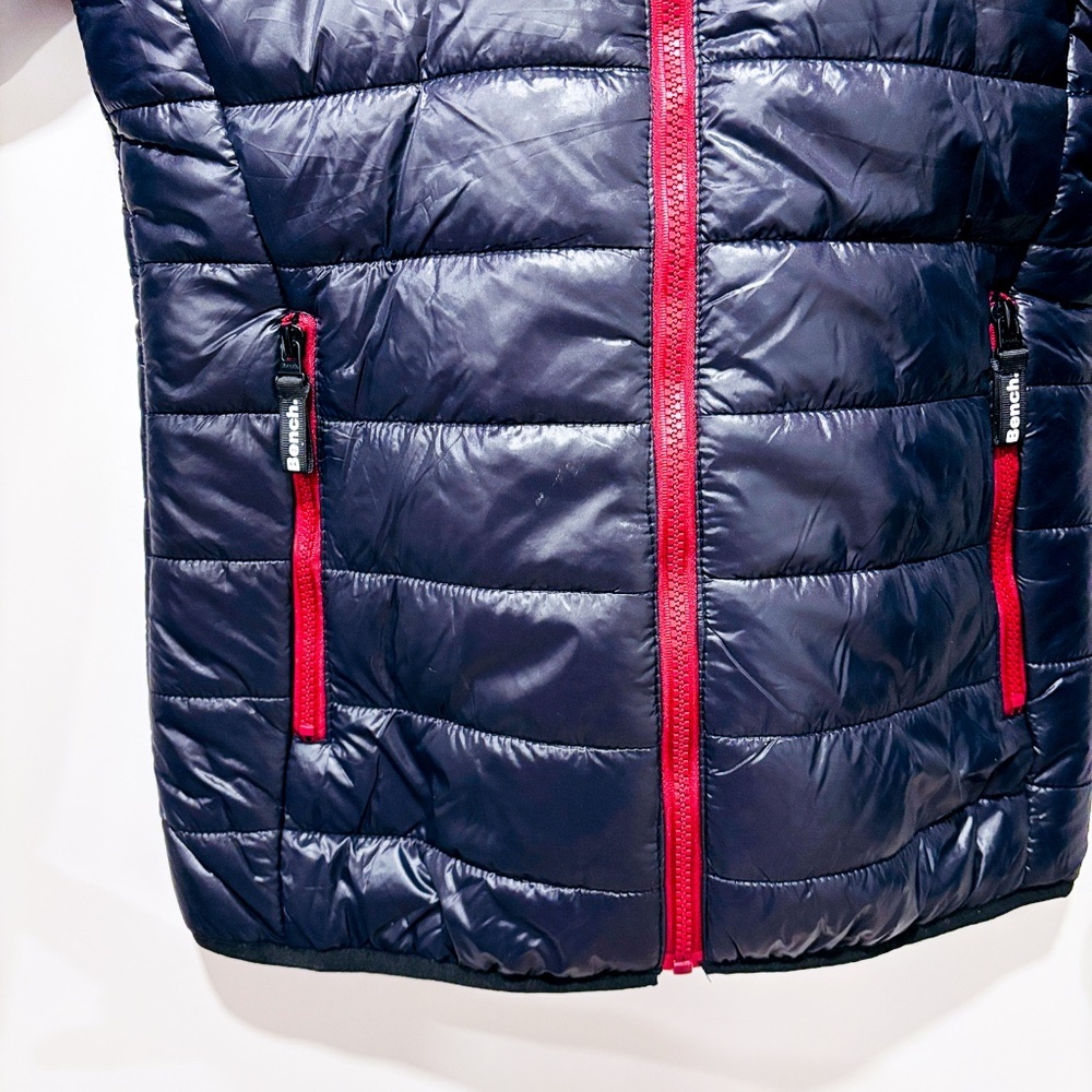 BENCH Kara Black Shinny Puffer Coat - Picture 13 of 14